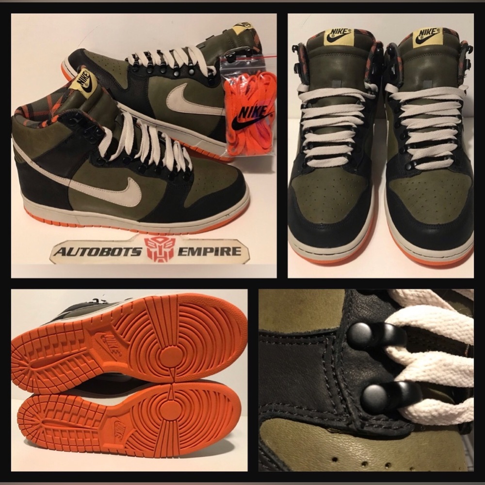 NEW DS 2006 NIKE HIGH DUNK PREMIUM HT 10 supreme Max Sb Unkle Kb Orange Olive FL